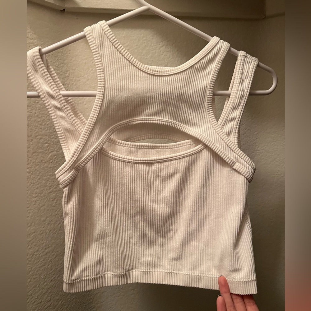 garage ribbed vest tank top